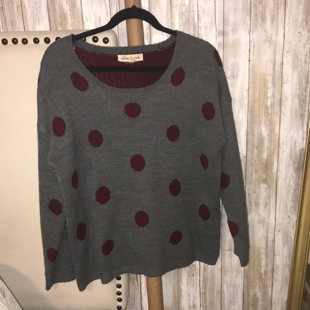 Polka dot sweater